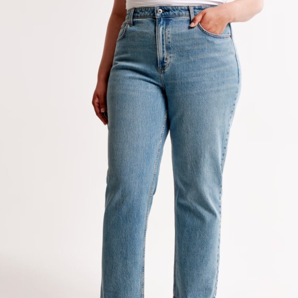 Abercrombie High Rise Vintage Straight Jean